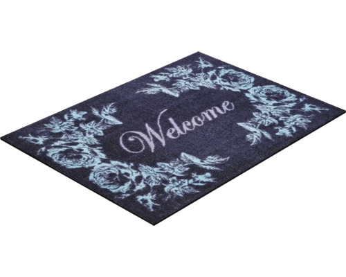 Rohožka so vzorom kvetov a nápisom Vitajte