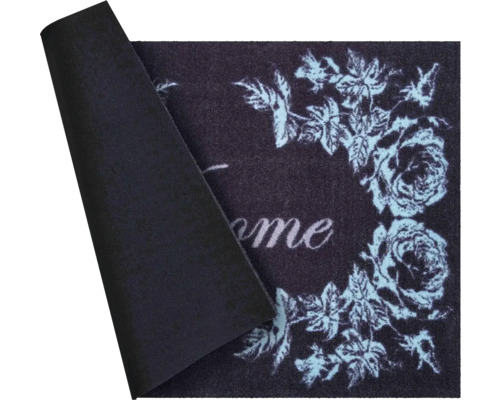 Rohožka so vzorom ruží a uvítacím nápisom