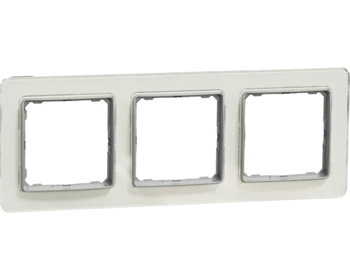 Rámček Schneider Electric SEDNA SDD360803 trojnásobný biele sklo