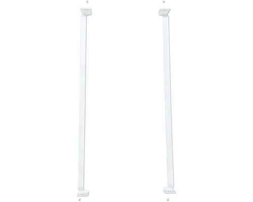 Dva biele rámy dverí na montáž