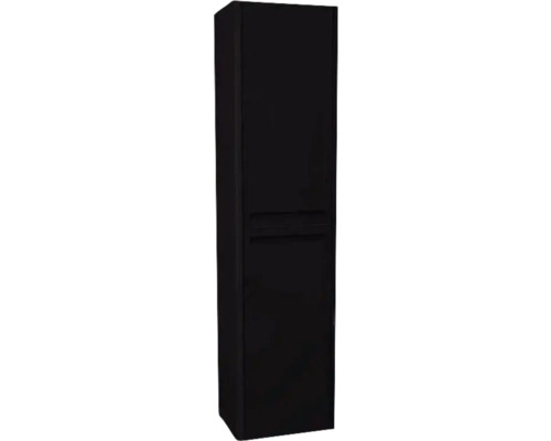 Kúpeľňová skrinka vysoká Devo Gloria 2.0 čierna 40 x 172 x 33 cm GL2-S2DKPR40-1-F97 Úzka kúpeľňová skrinka na montáž na stenu