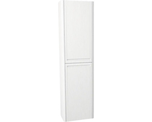 Kúpeľňová skrinka vysoká Devo Gloria 2.0 biela matná 40 x 172 x 33 cm GL2-S2DKPR40-2-F83 Biela roletová skriňa s dvomi dvierkami