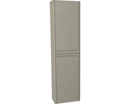 Kúpeľňová skrinka vysoká Devo Gloria 2.0 sivá matná 40 x 172 x 33 cm GL2-S2DKPR40-2-F111 Vysoká skrinka s dvomi dvierkami a ryhovaným dizajnom do kúpeľne