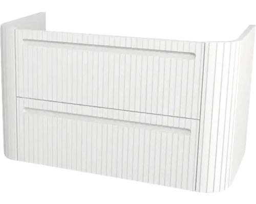 Kúpeľňová skrinka pod umývadlo Devo Gloria 2.0 biela matná 86 x 50 x 42 cm GL2-SU2S86-2-F83 Biela skrinka pod umývadlo s dvomi zásuvkami do kúpeľne