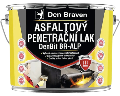Asfaltový penetračný lak DEN BRAVEN DenBit BR-ALP 9 kg Asfaltový penetračný lak DEN BRAVEN DenBit BR-ALP 9 kg