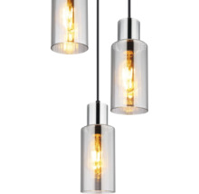 Luster Globo 15708-3H LIDARIA E27 3x 25 W čierny