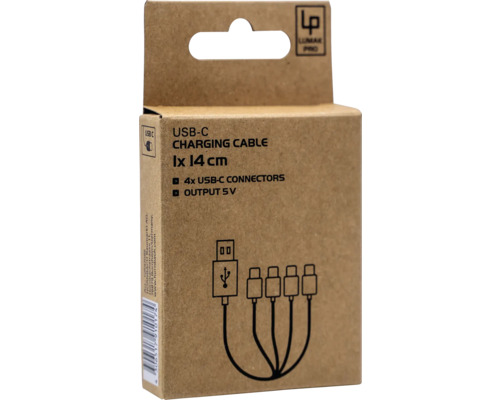 Nabíjací kábel USB-C, dĺžka 14 cm