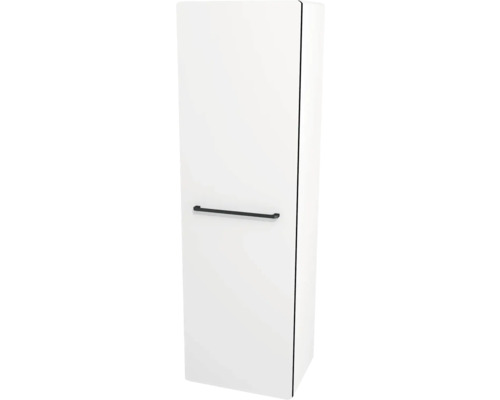Kúpeľňová skrinka vysoká Devo Sonus 2.0 ľavá biela 38 x 124,5 x 30 cm SO2-S1DL38x125-F01 Biela vysoká kúpeľňová skrinka s jednou rukoväťou