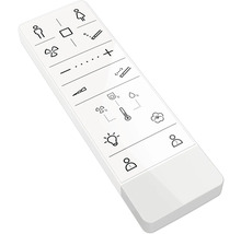 Diaľkové ovládanie pre sprchovacie WC s rôznymi ovládacími prvkami