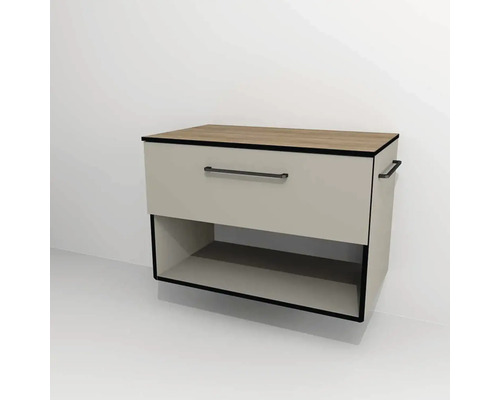 Kúpeľňová skrinka pod umývadlo Devo Sonus 2.0 Dakar 77 x 52 x 45 cm SO2-SU1S77x52F89K51 Závesná skrinka pod umývadlo so zásuvkou a otvorenou priehradkou
