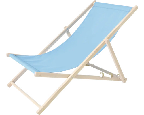 Drevené ležadlo s textilným poťahom