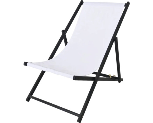 Lehátko s bielym poťahom a tmavým dreveným rámom