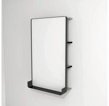 LED zrkadlo do kúpeľne s osvetlením Devo Sonus 2.0 s poličkou 55,5 x 94 cm IP 44 sivá/čierna SO2-LU55x94x27-F91