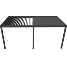 Pergola s lamelovou strechou na tienenie