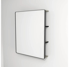 LED zrkadlo do kúpeľne s osvetlením Devo Sonus 2.0 75,5 x 94 cm IP 44 Dakar Suedette Matt/čierna SO2-LUPL75x94-F89