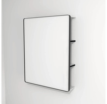 LED zrkadlo do kúpeľne s osvetlením Devo Sonus 2.0 75,5 x 94 cm IP 44 biela/čierna SO2-LUPL75x94-F01