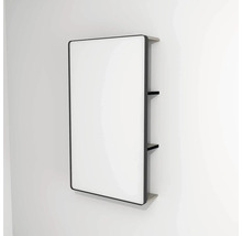 LED zrkadlo do kúpeľne s osvetlením Devo Sonus 2.0 55,5 x 94 cm IP 44 Dakar Suedette Matt/čierna SO2-LUPL55x94-F89