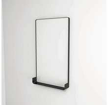 LED zrkadlo do kúpeľne s osvetlením Devo Sonus 2.0 s poličkou 55,5 x 94 cm IP 44 čierna SO2-LUPM55x94-L09