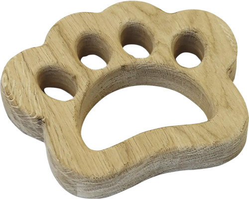 Hračka pre psov packa veľká drevená 16 x 14 x 2,5 cm masív buk