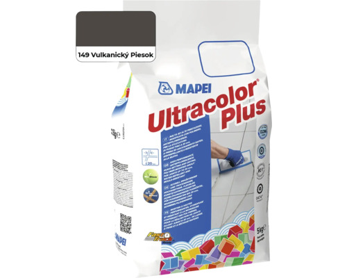 Škárovacia hmota Mapei Ultracolor plus 149 vulkanický piesek 5 kg Mapei Ultracolor Plus škárovacia hmota, farba 149 sopečný piesok, 5 kilogramov