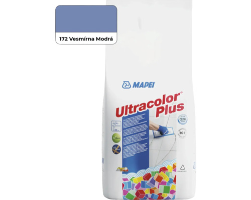 Škárovacia hmota Mapei Ultracolor Plus 172 vesmírna modrá 2 kg Balenie škárovacej hmoty Mapei Ultracolor Plus