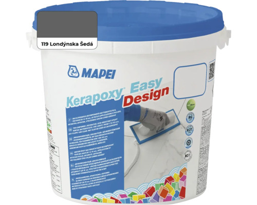Škárovacia hmota Mapei Kerapoxy Easy Design 119 londýnska šedá 3 kg