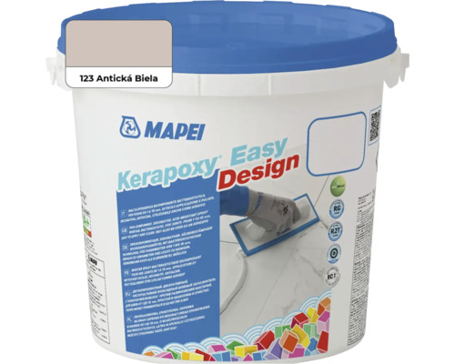 Škárovacia hmota Mapei Kerapoxy Easy Design 123 antická biela 3 kg Vedro škárovacej hmoty Mapei Kerapoxy Easy Design