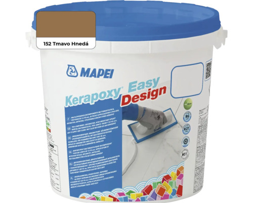 Škárovacia hmota Mapei Kerapoxy Easy Design 152 tmavo hnedá 3 kg Maltová zmes Mapei Kerapoxy Easy Design vo vedre