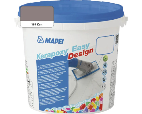 Škárovacia hmota Mapei Kerapoxy Easy Design 187 ľan 3 kg Vedro Mapei Kerapoxy Easy Design epoxidová malta a lepidlo