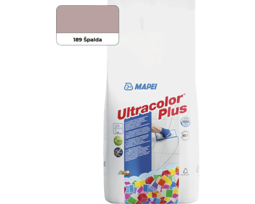 Škárovacia hmota Mapei Ultracolor Plus 189 špalda 2 kg Mapei Ultracolor Plus škárovacia hmota na obklady a dlažby, odtieň 189 Špalda