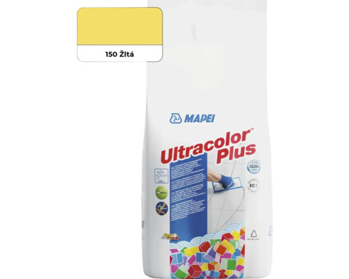 Škárovacia hmota Mapei Ultracolor Plus 150 žltá, 2kg Mapei škárovacia hmota Ultracolor Plus žltá