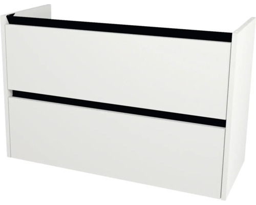 Kúpeľňová skrinka pod umývadlo Devo Etna 2.0 biela 97 x 64 x 40 cm ET2-SU2S97-P36 Biela skrinka pod umývadlo s dvoma zásuvkami