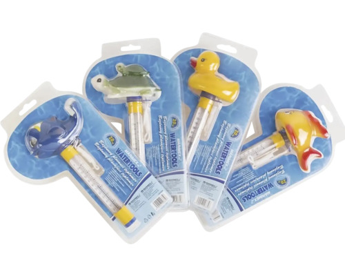 Bazénový teplomer so zvieracími motívmi v obale