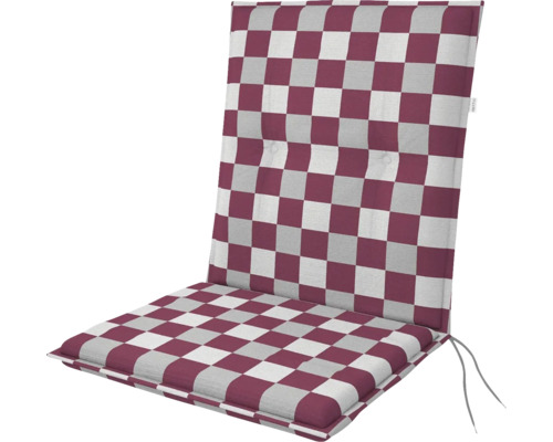 Polster na stoličku a kreslo s nízkou opierkou 100 x 48 x 6 cm Doppler LIVING 4901 Podsedák na záhradnú stoličku so šachovnicovým vzorom