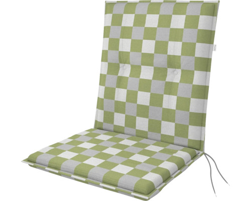 Polster na stoličku a kreslo s nízkou opierkou 100 x 48 x 6 cm Doppler LIVING 4903 Podsedák na stoličku so šachovnicovým vzorom pre záhradné stoličky