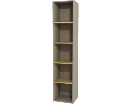 Nástenný regál do kúpeľne Devo Sonet Dakar/dub 35 x 164 x 30 cm SF-SO35-F120P52 Regál s piatimi priehradkami