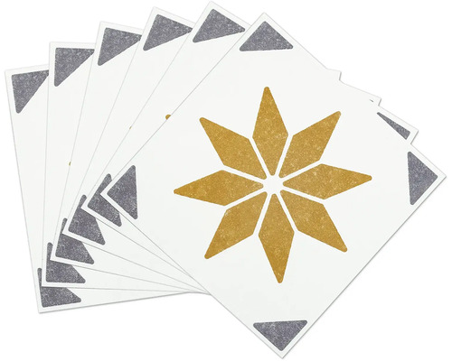 Viaceré dlaždice s motívom hviezdy a trojuholníky