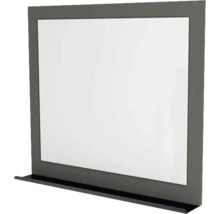 Zrkadlo do kúpeľne v ráme Devo Vena 2.0 s poličkou 80 x 70 cm sivé/čierne VE2-LUPL80-F118