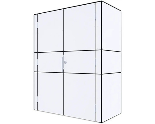 Záhradná skriňa Bertilo HPL Highboard 155 x 75 x 193 cm biela