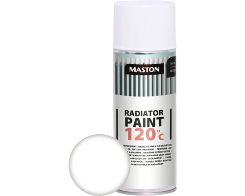 Farba v spreji na radiátor Maston Radiator Paint biely lesk 0,4 l