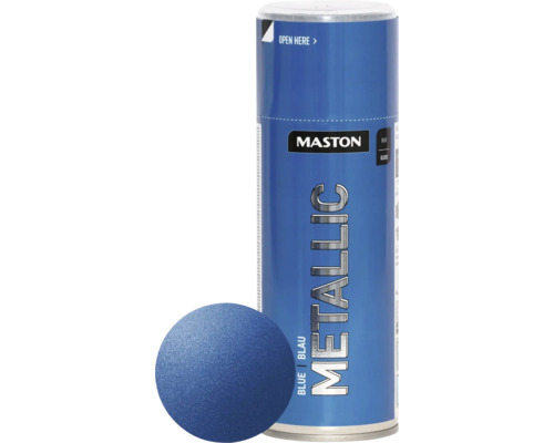 Farba v spreji Metallic Maston azúrovo modrá 400 ml-0
