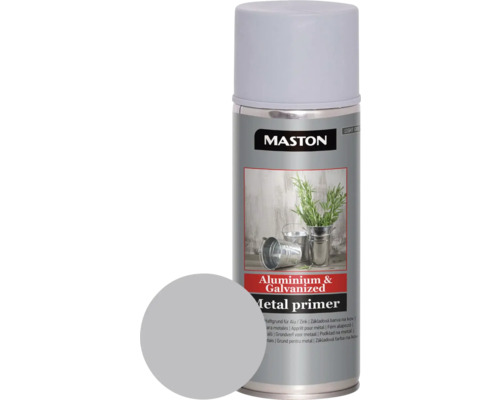 Farba v spreji Maston Metal Primer ALU / Zinok 0,4 l