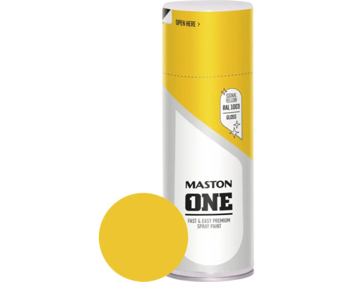Farba v spreji ONE Maston žltá 400 ml