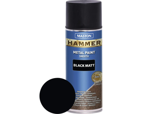 Ochranná farba na kov v spreji Hammer Maston čierna 400 ml