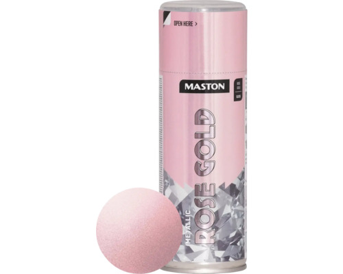 Lak v spreji Maston Metallic Rose Gold ružovo zlatý 400 ml Maston lak v spreji ružové zlato metalické