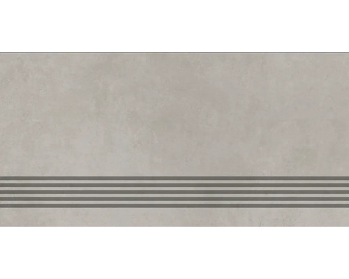 Dlažba na schody imitácia betónu Manhatten Grey 30 x 60 cm matná