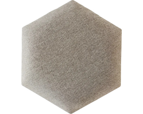 Čalúnený nástenný Soft panel Luna 15 svetlosivý uhlopriečka 30 cm Šesťuholníková akustická pena s textilným povrchom