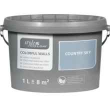 Vedro s jedným litrom farby na steny Style Color Country Sky