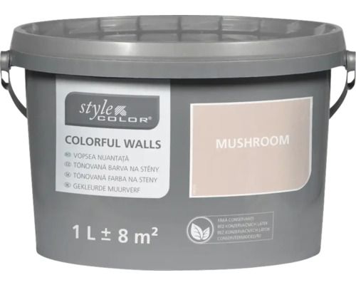 Farba na steny a strop StyleColor 1 l mushroom