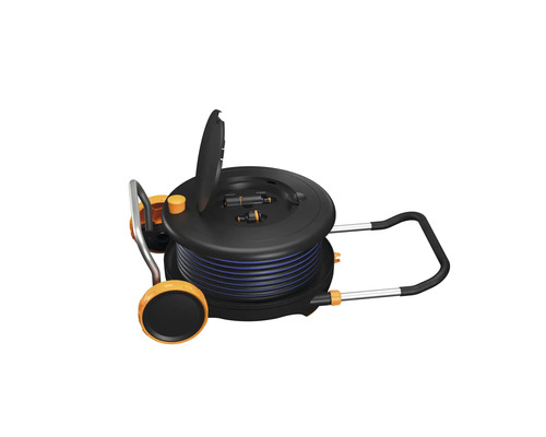 Záhradný hadicový vozík s navijakom pre zavlažovanie záhrady